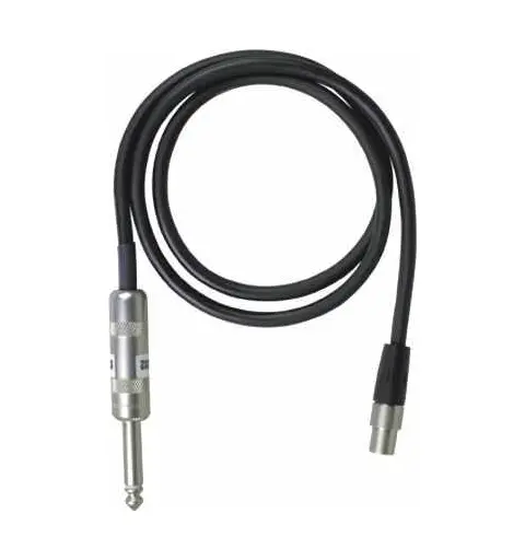 Shure instrument cable for transmitters, TA4F/jack